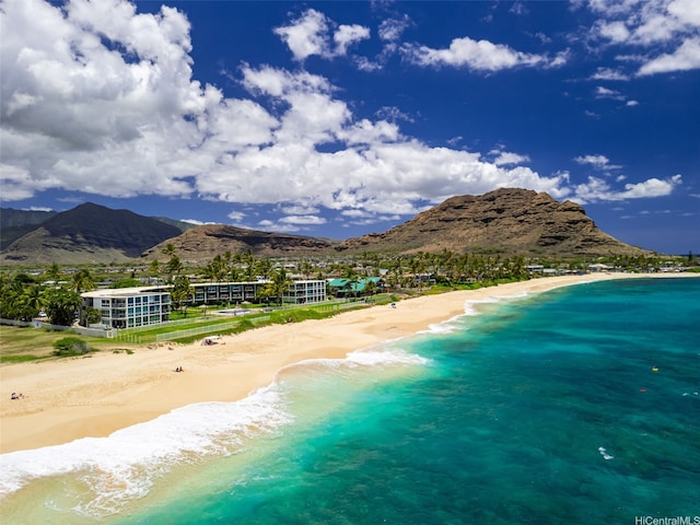 87-561 Farrington Hwy Unit 102, Waianae, HI 96792 - water view featuring local beach and a mountain backdrop