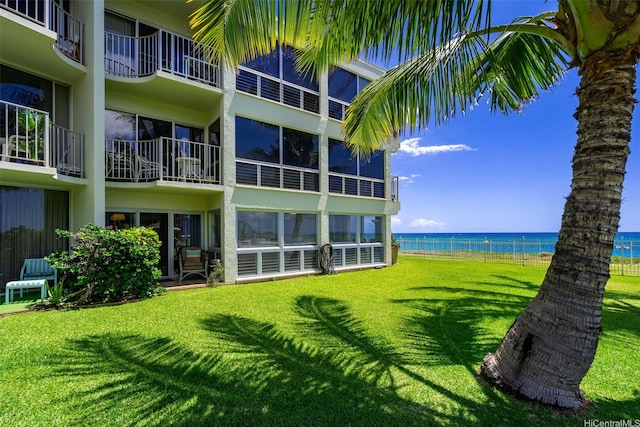 87-561 Farrington Hwy Unit 102, Waianae, HI 96792 - view of green lawn with a water view