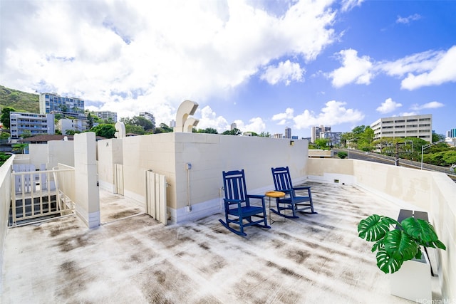 502 Captain Cook Ave Unit 301, Honolulu, HI 96813 - view of patio / terrace featuring a city view