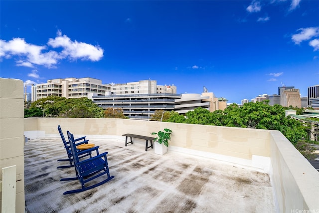 502 Captain Cook Ave Unit 301, Honolulu, HI 96813 - view of patio featuring a city view and a balcony