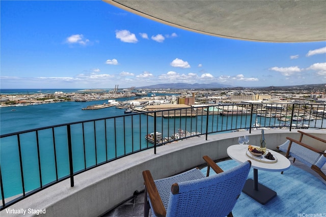 66 Queen St Unit 2904, Honolulu, HI 96813 - balcony featuring a water view and view of marina