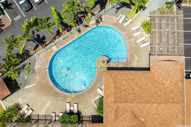 91-1040 Puamaeole St Unit 13R, Ewa Beach, HI 96706 - bird's eye view of a pool