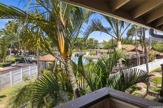 91-1040 Puamaeole St Unit 13R, Ewa Beach, HI 96706 - balcony featuring view of pool