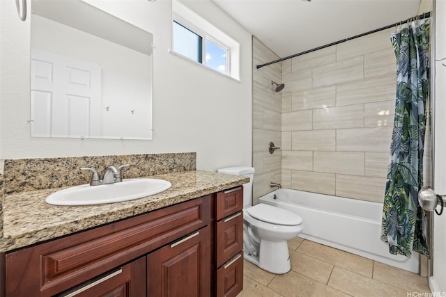 54-220 Kaipapau Loop, Hauula, HI 96717 - bathroom featuring vanity, tile patterned flooring, shower / bath combo, and toilet