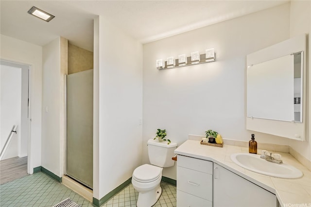 91-506 Pohakupuna Rd, Ewa Beach, HI 96706 - bathroom with vanity, toilet, a shower stall, and baseboards