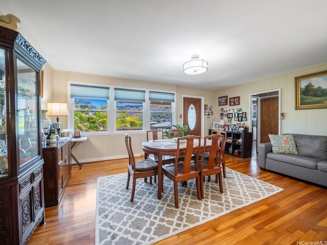 509 Lawelawe St, Honolulu, HI 96821 - dining area with light wood-type flooring and baseboards