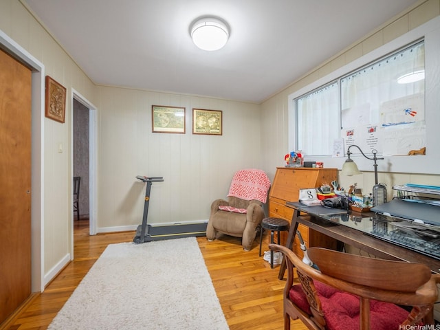 509 Lawelawe St, Honolulu, HI 96821 - home office with wood finished floors and baseboards
