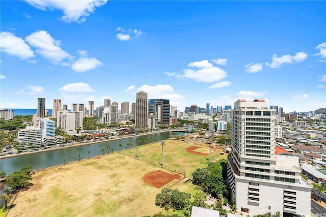 2333 Kapiolani Blvd Unit 2211, Honolulu, HI 96826 - drone / aerial view of city skyline and a nearby body of water