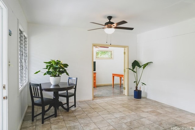 933 Ailuna St, Honolulu, HI 96821 - dining space featuring ceiling fan