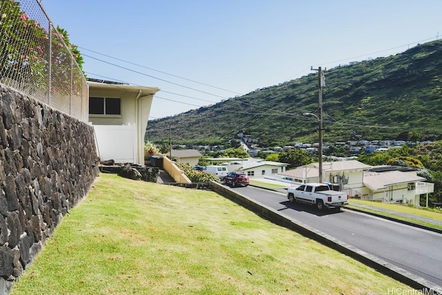 933 Ailuna St, Honolulu, HI 96821 - view of grassy yard with a mountain view