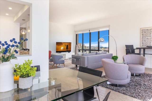 229 Paoakalani Ave Unit Ph-3807, Honolulu, HI 96815 - living room featuring recessed lighting