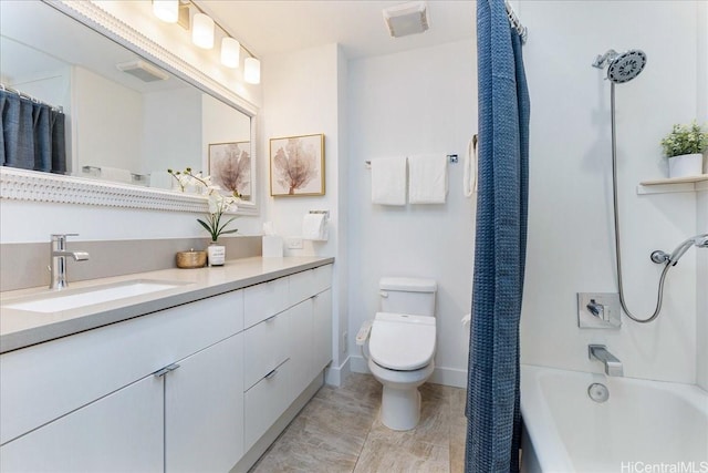 229 Paoakalani Ave Unit Ph-3807, Honolulu, HI 96815 - full bathroom with vanity and shower / bath combination with curtain