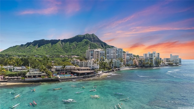 2943 Kalakaua Ave Unit 606, Honolulu, HI 96815 - water view featuring a mountainous background