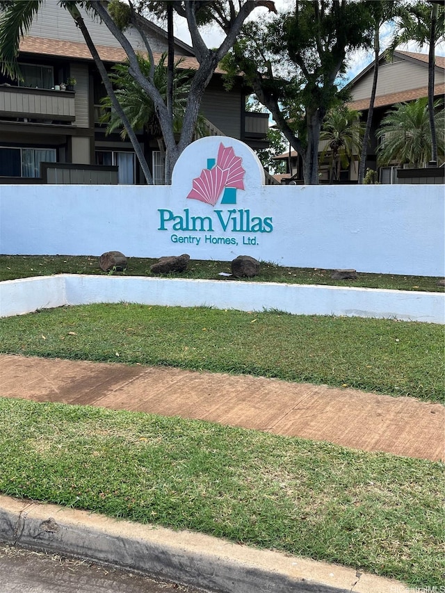 91-1059 Puamaeole St Unit 5W, Ewa Beach, HI 96706 - community sign with a yard