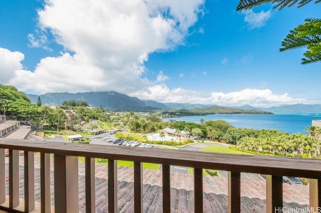 46-55 Meheanu Pl Unit 3441, Kaneohe, HI 96744 - view of mountain background featuring a nearby body of water