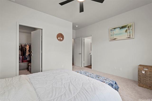 91-1774 Kohanahana Loop, Ewa Beach, HI 96706 - carpeted bedroom featuring a walk in closet, a closet, and ceiling fan