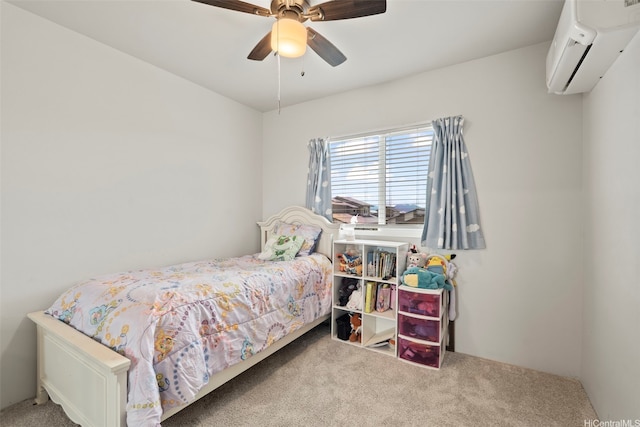 91-1774 Kohanahana Loop, Ewa Beach, HI 96706 - carpeted bedroom with a wall mounted air conditioner and a ceiling fan