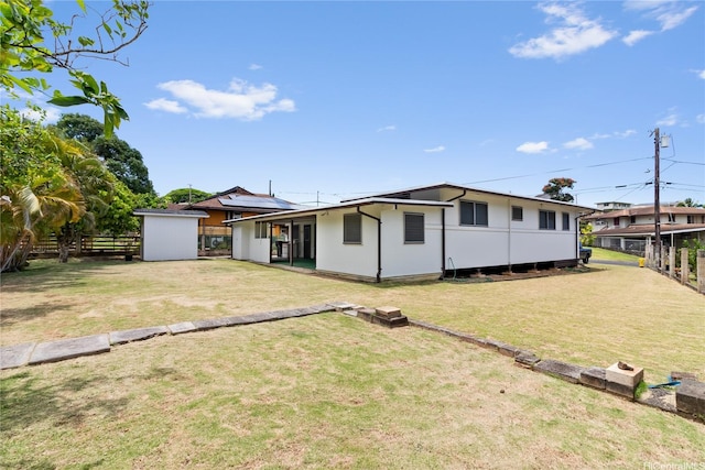 45-258 Halemuku Pl, Kaneohe, HI 96744 - rear view of property with roof mounted solar panels