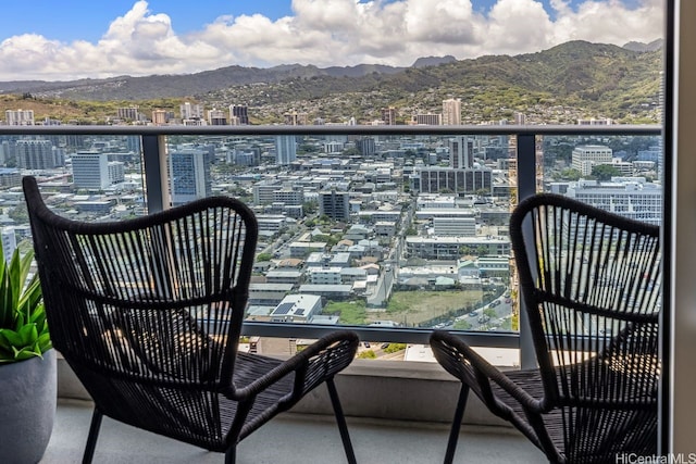 1391 Kapiolani Blvd Unit 3402, Honolulu, HI 96814 - balcony with a city view and a mountain view