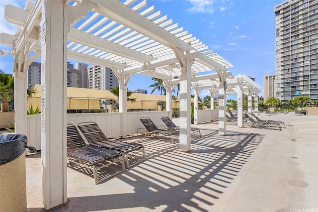 444 Niu St Unit 3508, Honolulu, HI 96815 - view of patio with a pergola