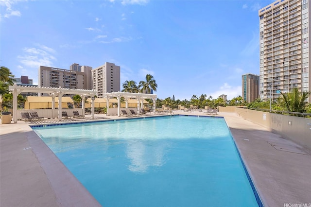 444 Niu St Unit 3508, Honolulu, HI 96815 - community pool featuring a pergola and a patio area