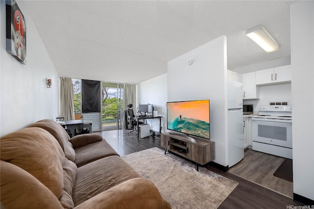 1600 Wilikina Dr Unit A403, Wahiawa, HI 96786 - living room with dark wood finished floors
