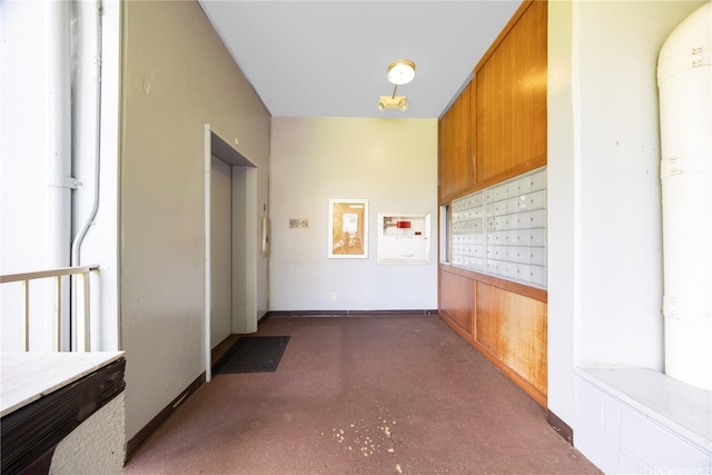 1600 Wilikina Dr Unit A403, Wahiawa, HI 96786 - hallway featuring mail area and concrete flooring