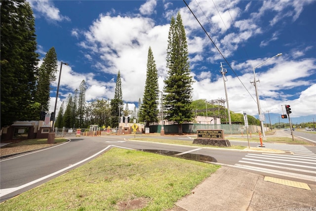 1600 Wilikina Dr Unit A403, Wahiawa, HI 96786 - view of asphalt street with traffic signs and street lighting