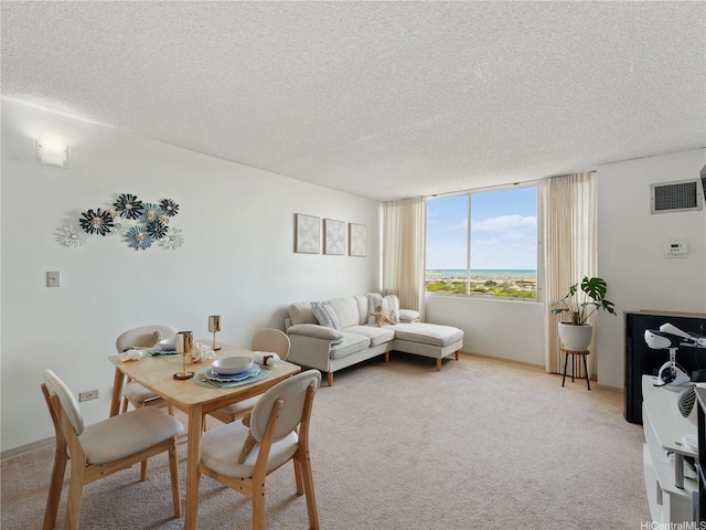 3045 Ala Napuaa Pl Unit 1416, Honolulu, HI 96818 - living area featuring a textured ceiling and light colored carpet