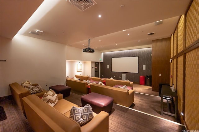 1189 Waimanu St Unit 3305, Honolulu, HI 96814 - cinema room featuring recessed lighting and wallpapered walls