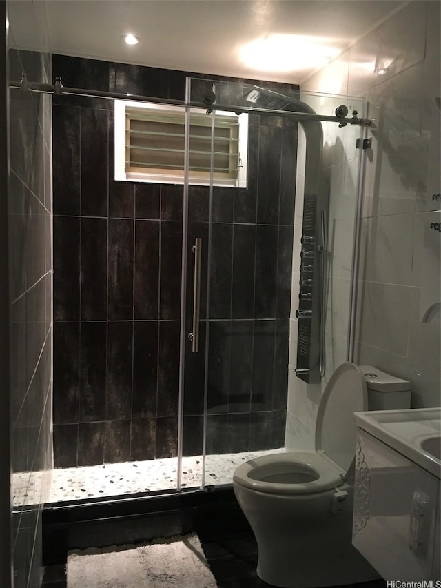 91-1708 Bond St, Ewa Beach, HI 96706 - full bath with toilet, a shower stall, and vanity