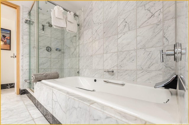1888 Kalakaua Ave Unit 807, Honolulu, HI 96815 - bathroom featuring a marble finish shower and a bath