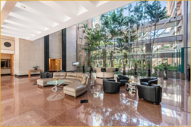 1888 Kalakaua Ave Unit 807, Honolulu, HI 96815 - common area featuring a towering ceiling