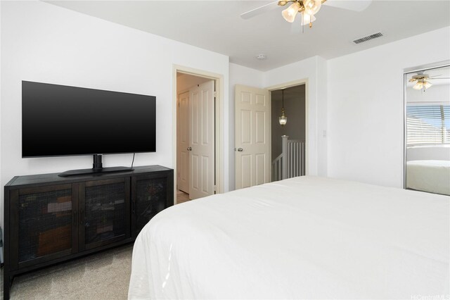91-1059 Kaimalie St Unit 2P1, Ewa Beach, HI 96706 - bedroom featuring ceiling fan and carpet floors