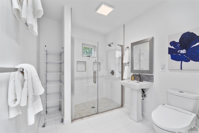 3657 Woodlawn Dr, Honolulu, HI 96822 - bathroom with a shower stall and tile patterned floors