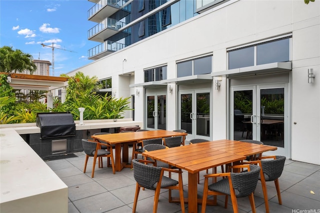 600 Ala Moana Blvd Unit 1101, Honolulu, HI 96813 - view of patio / terrace featuring french doors and outdoor dining space