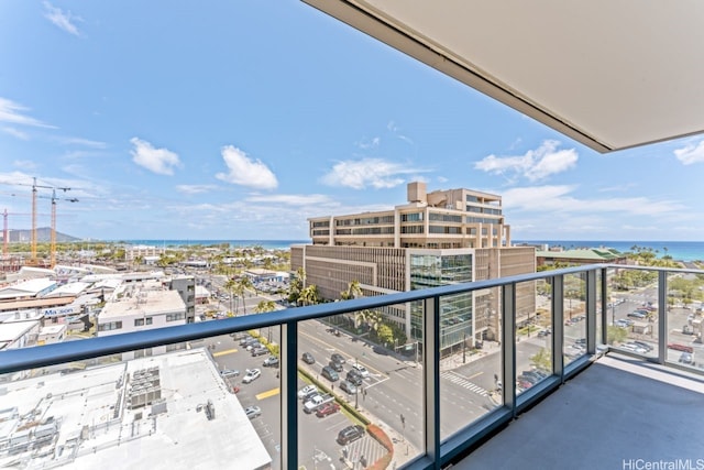 600 Ala Moana Blvd Unit 1101, Honolulu, HI 96813 - balcony with a water view and a city view