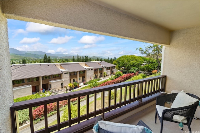 389D Kaelepulu Dr Unit 1504, Kailua, HI 96734 - balcony featuring a mountain view and a residential view