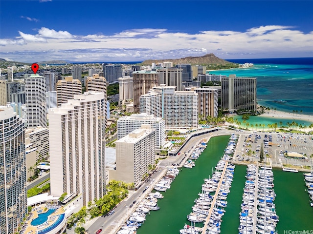 343 Hobron Ln Unit L103, Honolulu, HI 96815 - view of urban area featuring a nearby body of water and a marina