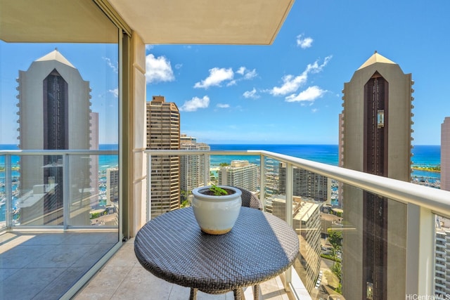 1551 Ala Wai Blvd Unit 2906, Honolulu, HI 96815 - balcony with a water view