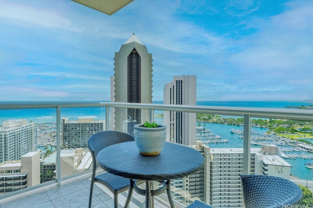 1551 Ala Wai Blvd Unit 2906, Honolulu, HI 96815 - balcony featuring a water view and view of marina