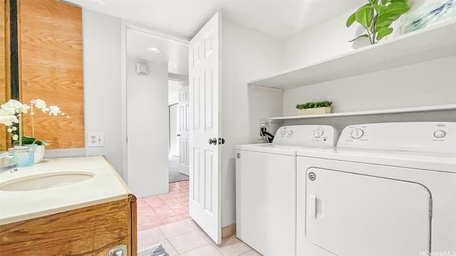 60 N Beretania St Unit 1702, Honolulu, HI 96817 - laundry room featuring washer and dryer and light tile patterned flooring