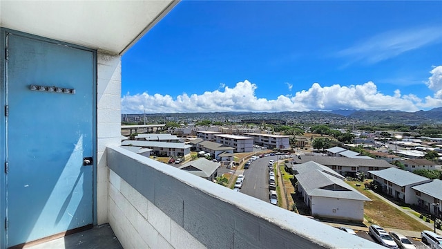 99-015 Kalaloa St Unit 807, Aiea, HI 96701 - balcony with a mountain view
