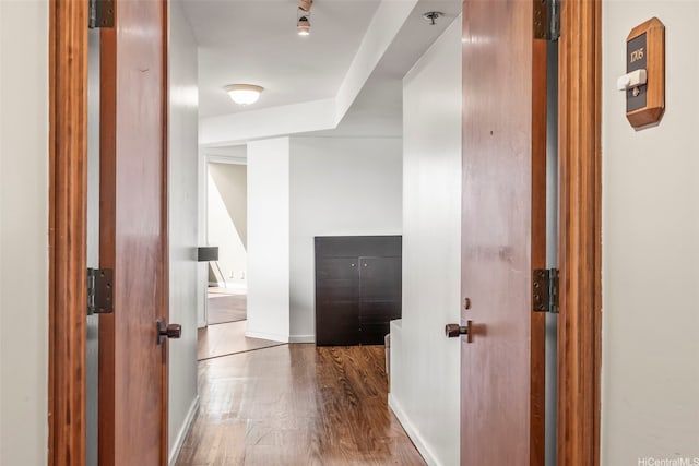 1221 Victoria St Unit 1705, Honolulu, HI 96814 - hallway with wood finished floors and baseboards