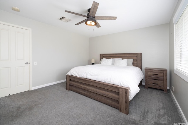91-1013 Kailike St, Ewa Beach, HI 96706 - bedroom with carpet, multiple windows, and a ceiling fan