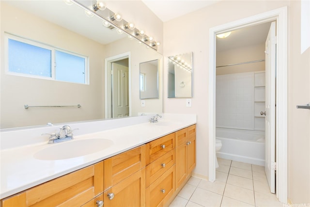 91-1083 Kanela St Unit T22, Ewa Beach, HI 96706 - full bathroom featuring double vanity, tile patterned flooring, and washtub / shower combination