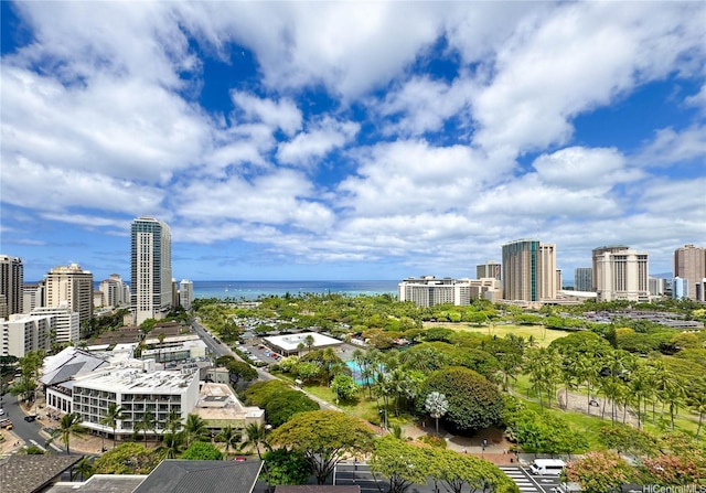 383 Kalaimoku St Unit 1807, Honolulu, HI 96815 - view of city skyline with a large body of water