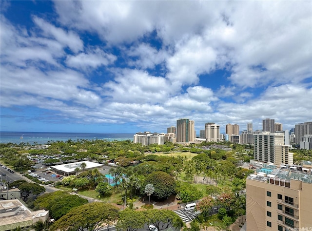 383 Kalaimoku St Unit 1807, Honolulu, HI 96815 - skyline view featuring a nearby body of water