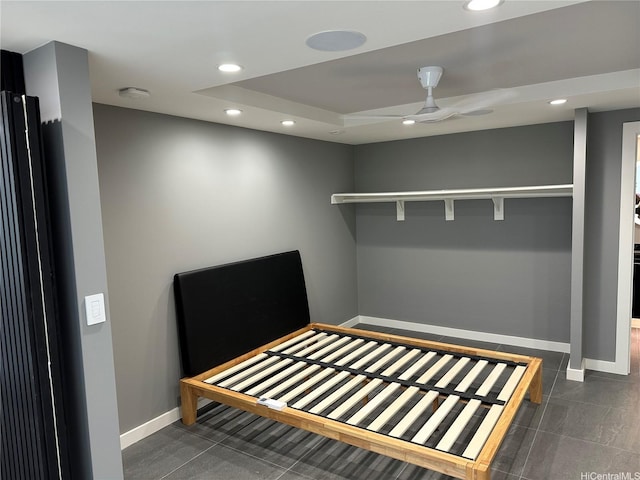 98-99 Uao Pl Unit 1710, Aiea, HI 96701 - unfurnished bedroom featuring recessed lighting, tile patterned floors, and a ceiling fan