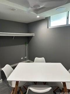 98-99 Uao Pl Unit 1710, Aiea, HI 96701 - office with healthy amount of natural light, recessed lighting, and dark tile patterned flooring